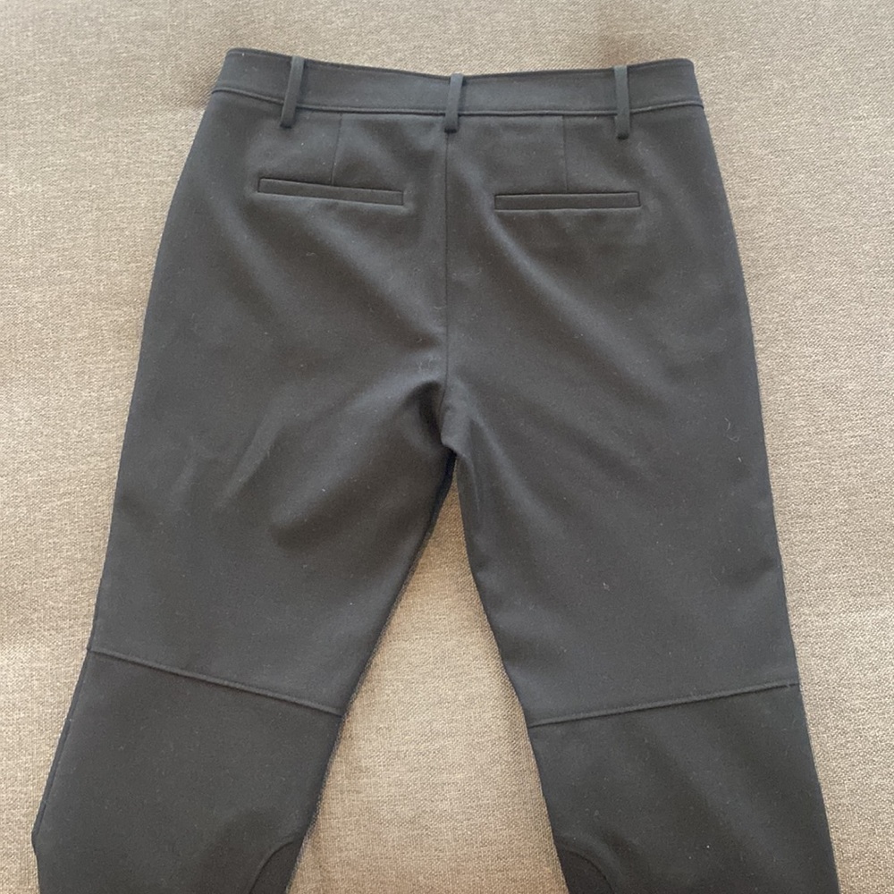 Tibi Black Riding Style Pants Ribbed Stretchy Panel Size 4 - Picture 10 of 14
